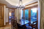 Each residence features a formal dining room table and breakfast bar 